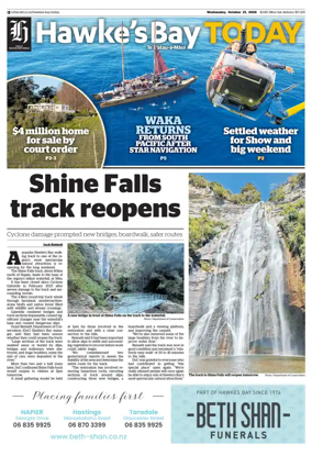 Cover of Hawke's Bay Today