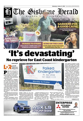 Cover of The Gisborne Herald