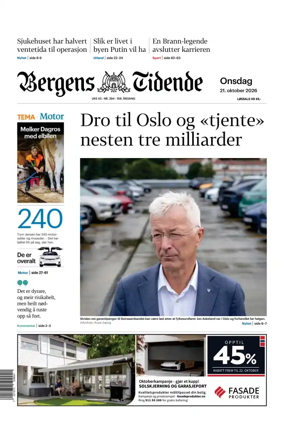Cover of Bergens Tidende