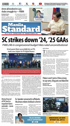 Cover of Manila Standard