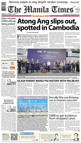 Cover of The Manila Times