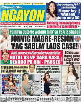 Cover of Pilipino Star Ngayon
