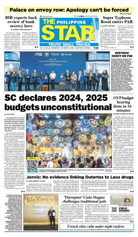 Cover of The Philippine Star
