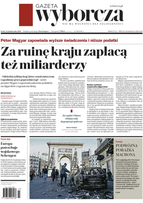 Cover of Gazeta Wyborcza