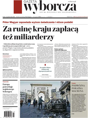 Cover of Gazeta Wyborcza Stoleczna