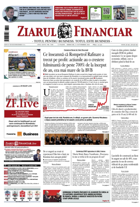 Cover of Ziarul Financiar