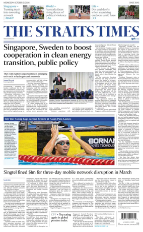 Cover of The Straits Times