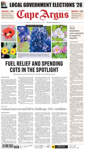 Cover of Cape Argus (PM Edition)