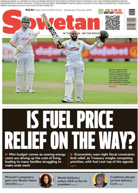 Cover of Sowetan