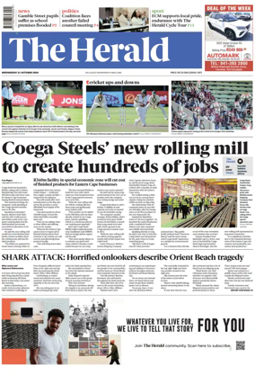 Cover of The Herald (South Africa)