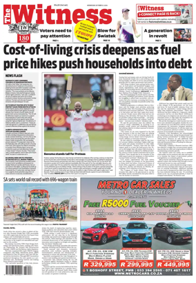 Cover of The Witness (South Africa)