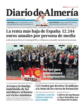Cover of Diario de Almeria