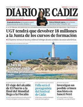 Cover of Diario de Cadiz
