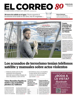 Cover of EL Correo (Alava)