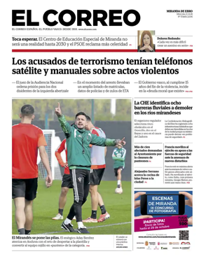 Cover of El Correo (Miranda de Ebro)