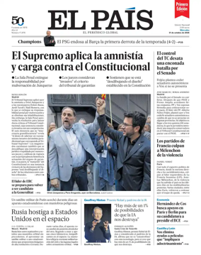 Cover of EL PAIS primera edicion