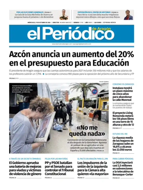 Cover of El Periodico Aragon