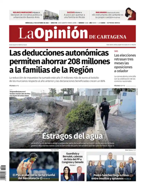 Cover of La Opinion de Murcia (Cartagena)
