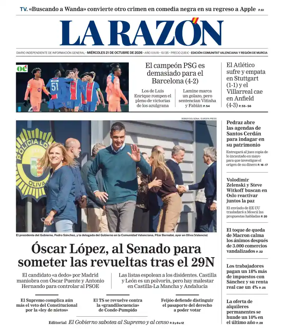 Cover of La Razon (Levante)