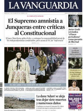 Cover of La Vanguardia (1st Edition)