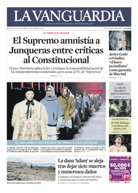 Cover of La Vanguardia