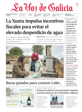Cover of La Voz de Galicia (Deza)
