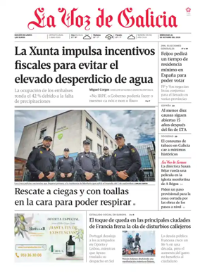 Cover of La Voz de Galicia (Monforte)