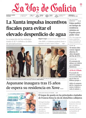 Cover of La Voz de Galicia (Viveiro)