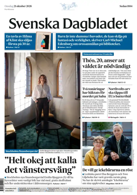 Cover of Svenska Dagbladet