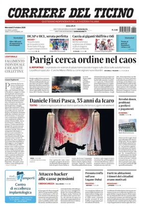 Cover of Corriere del Ticino