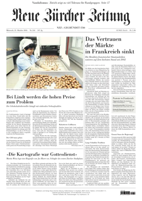 Cover of Neue Zurcher Zeitung