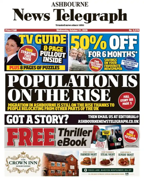 Cover of Ashbourne News Telegraph