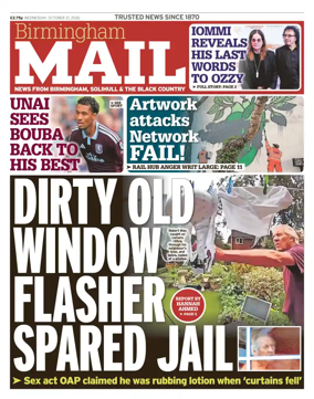 Cover of Birmingham Mail