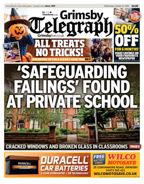 Cover of Grimsby Telegraph