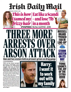 Cover of Irish Daily Mail