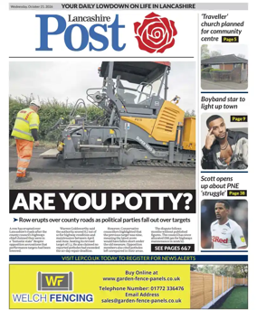 Cover of Lancashire Evening Post