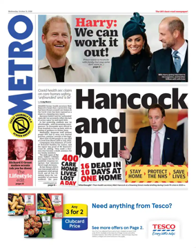 Cover of Metro (UK)