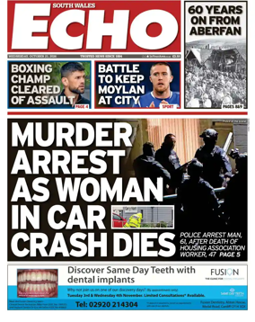Cover of South Wales Echo