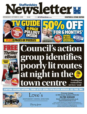 Cover of Staffordshire Newsletter
