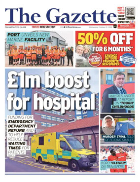 Cover of Teesside Evening Gazette