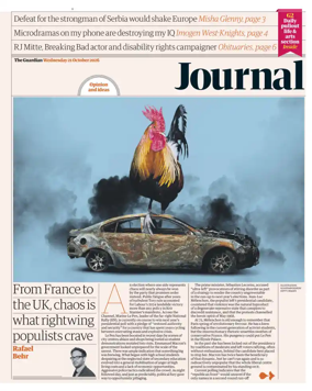 Cover of The Guardian e-paper Journal