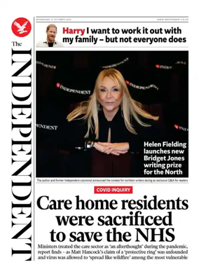 Cover of The Independent