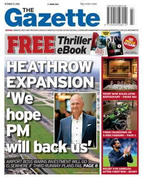 Cover of Uxbridge Gazette