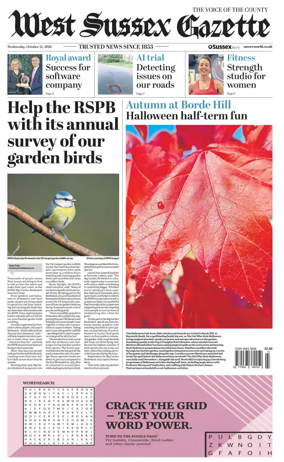 Cover of West Sussex Gazette
