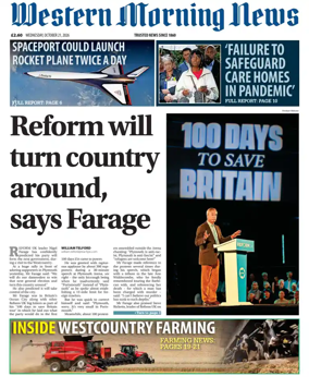 Cover of Western Morning News