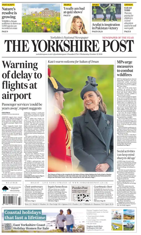 Cover of Yorkshire Post