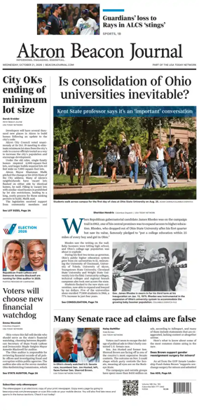 Cover of Akron Beacon Journal
