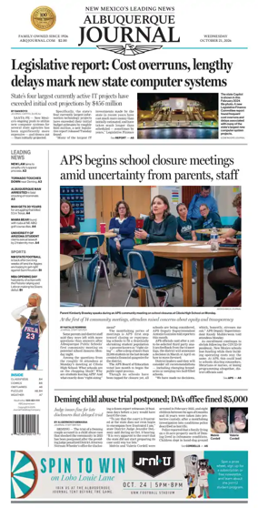 Cover of Albuquerque Journal