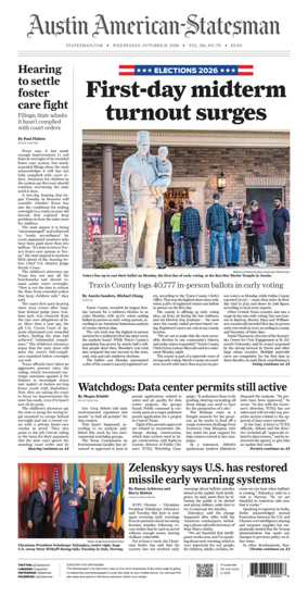 Cover of Austin American-Statesman