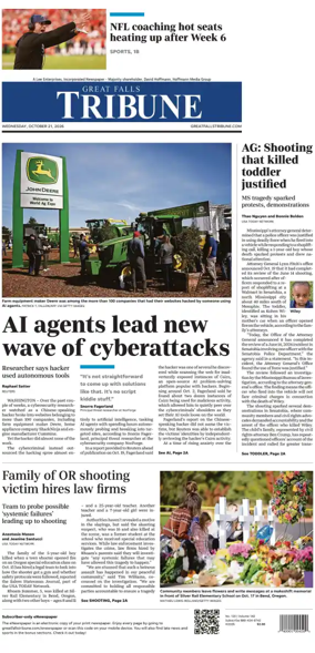 Cover of Great Falls Tribune